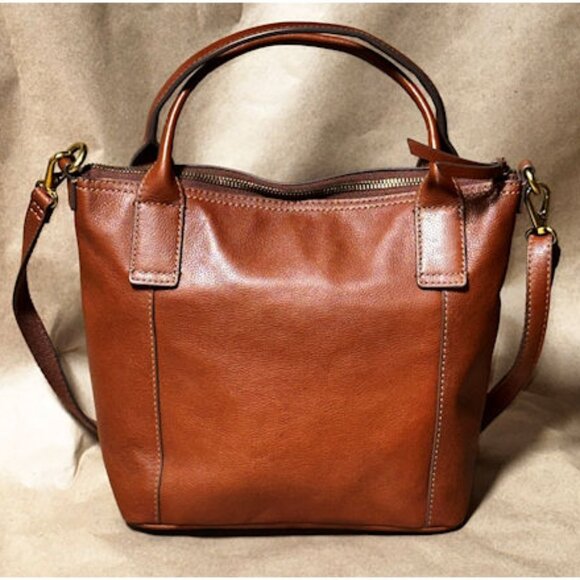 Fossil Saddle Brown Handbag - Picture 2 of 10